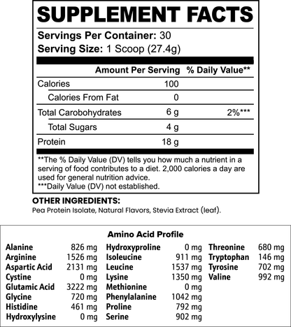 Precision Vegan Protein Isolate (Vanilla)