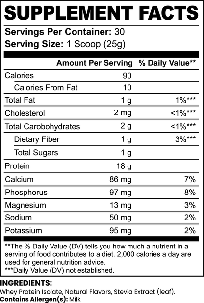 Precision Whey Protein Isolate (Chocolate)